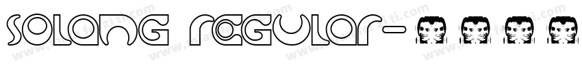 solang regular字体转换